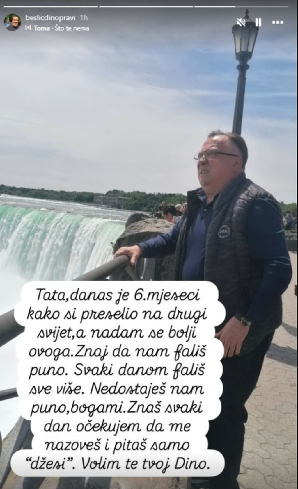 Dino Bešlić na Instagramu