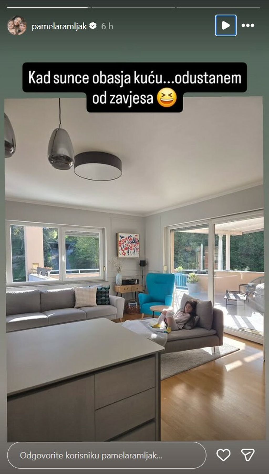 Pamela Ramljak na Instagramu