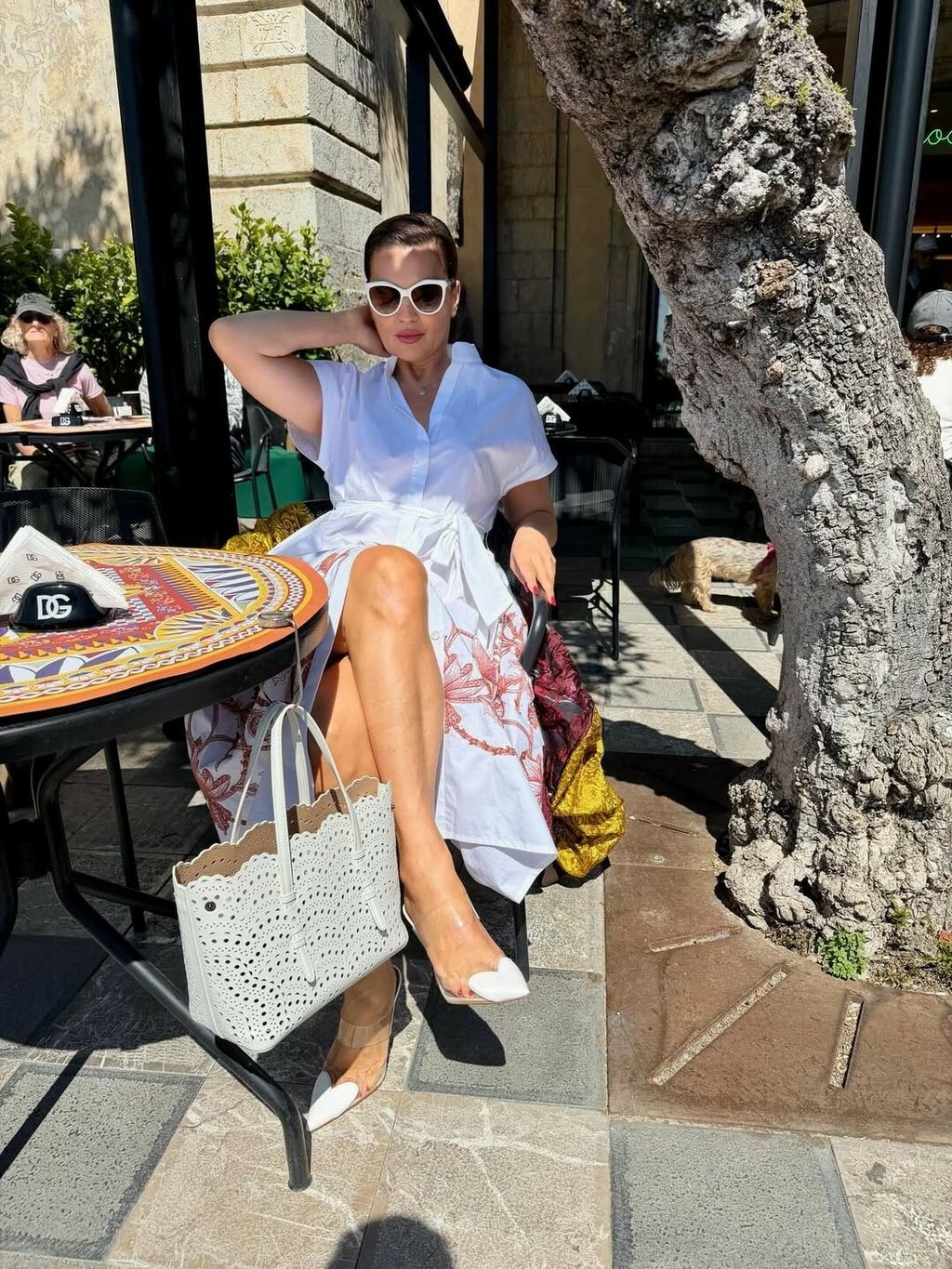 Nina Badrić u bijeloj haljini brenda Eleventy