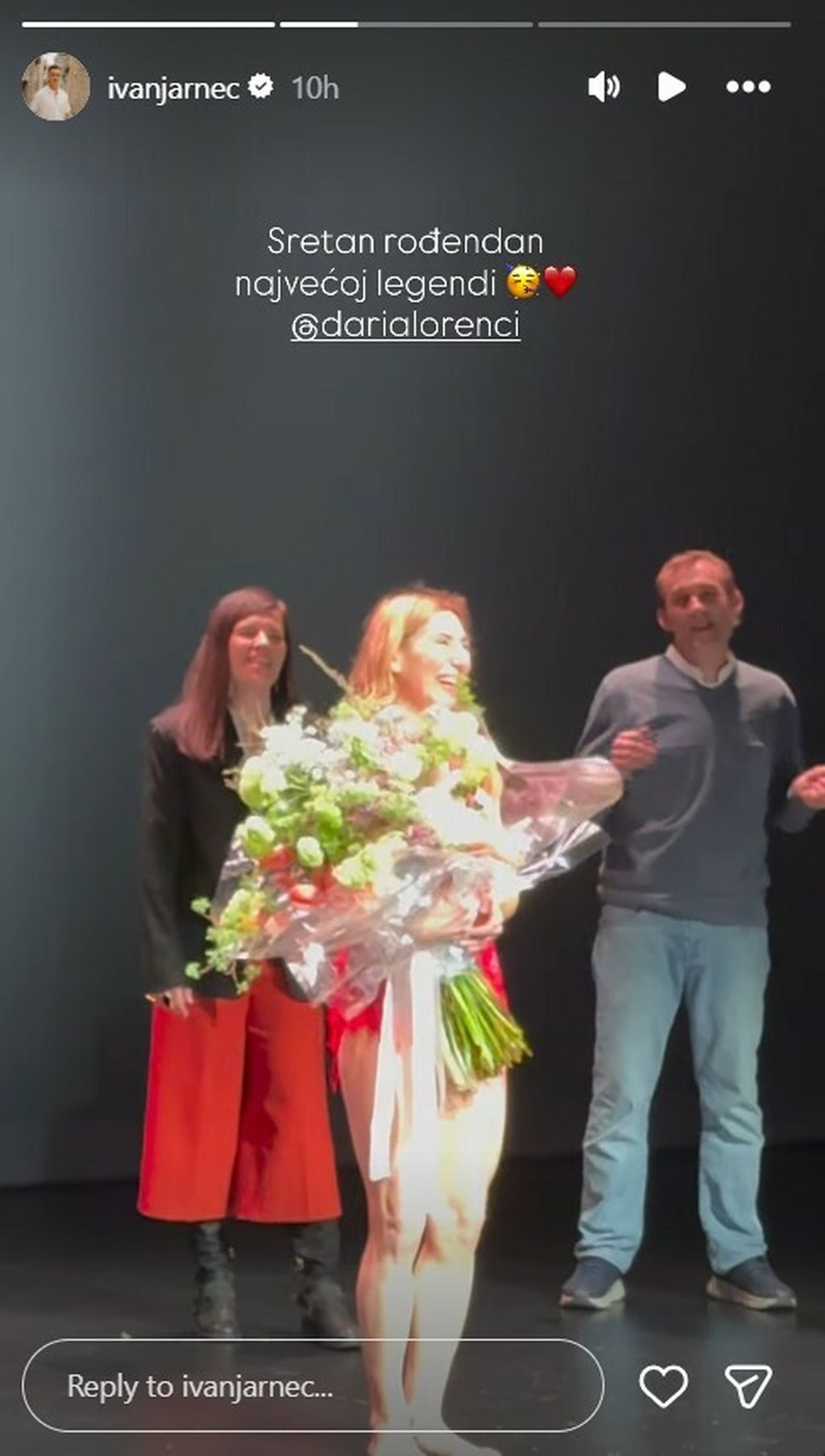 Ivan Jarnec na Instagramu, Daria Lorenci Flatz