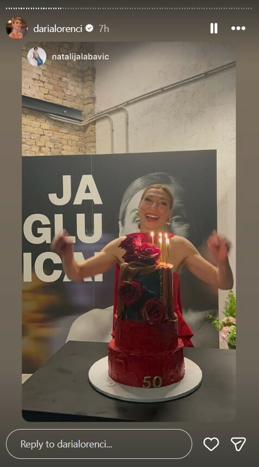 Daria Lorenci Flatz na Instagramu