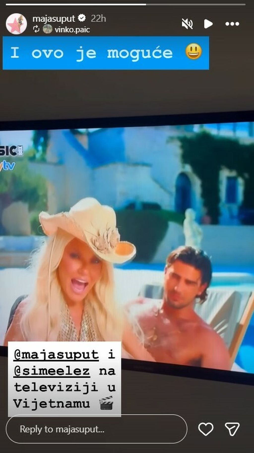 Maja Šuput na Instagramu