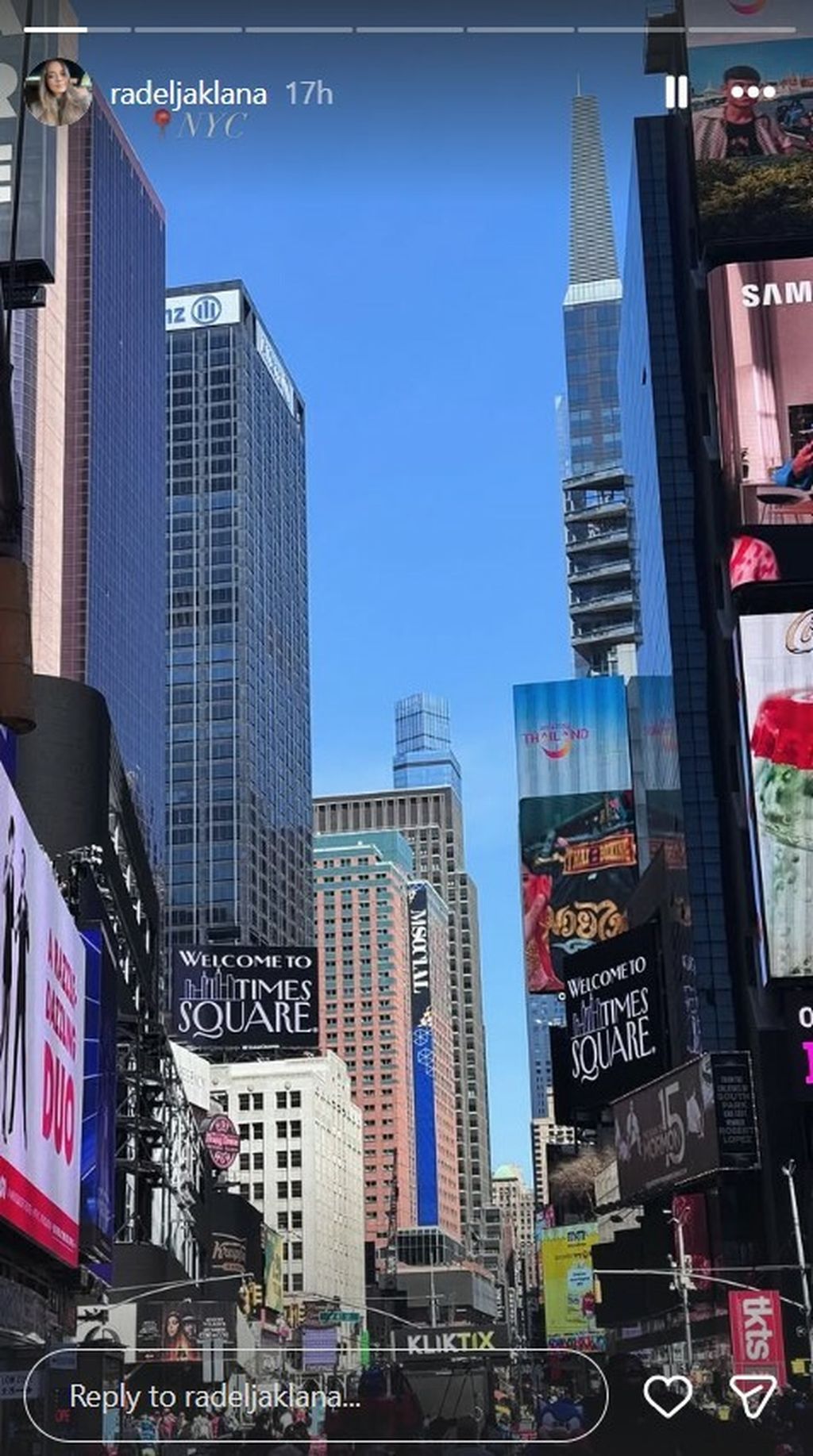 Lana Radeljak na Instagramu
