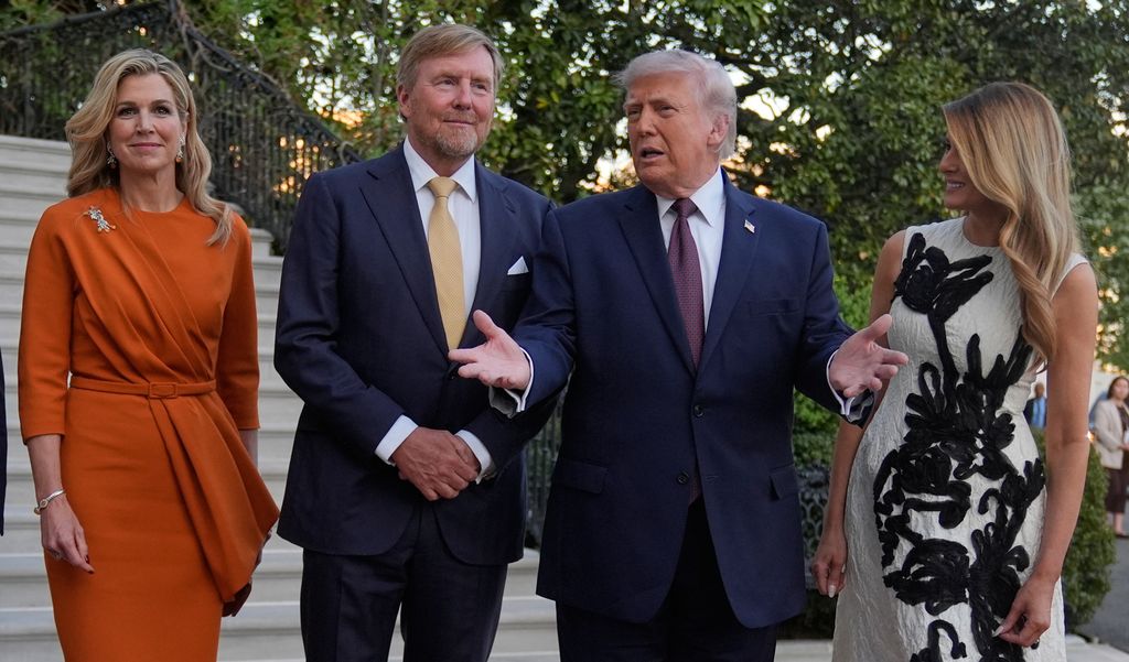 Trump i Melania pozdravljaju kralja Willema-Alexandera i kraljicu Maximu - 1