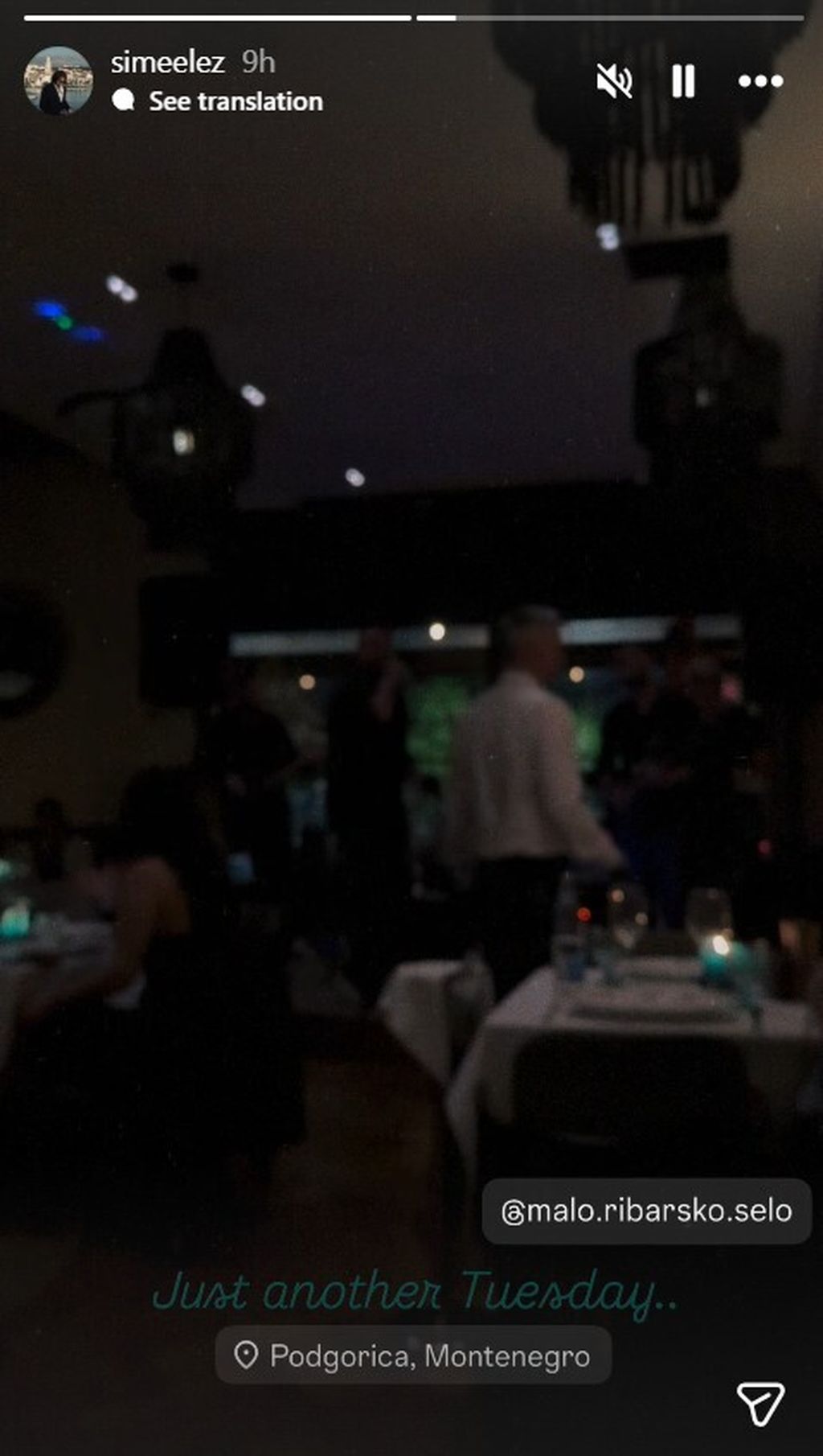 Šime Elez na Instagramu