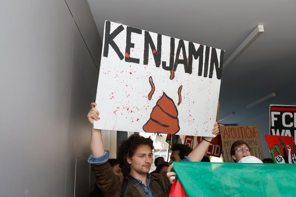 Prosvjed studenata pred Fakultetom političkih znanosti - 1