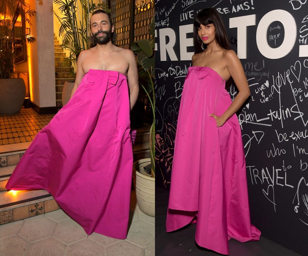 Jonathan Van Ness i Jameela Jamil nosili su istu ružičastu Rochas haljinu 2019.