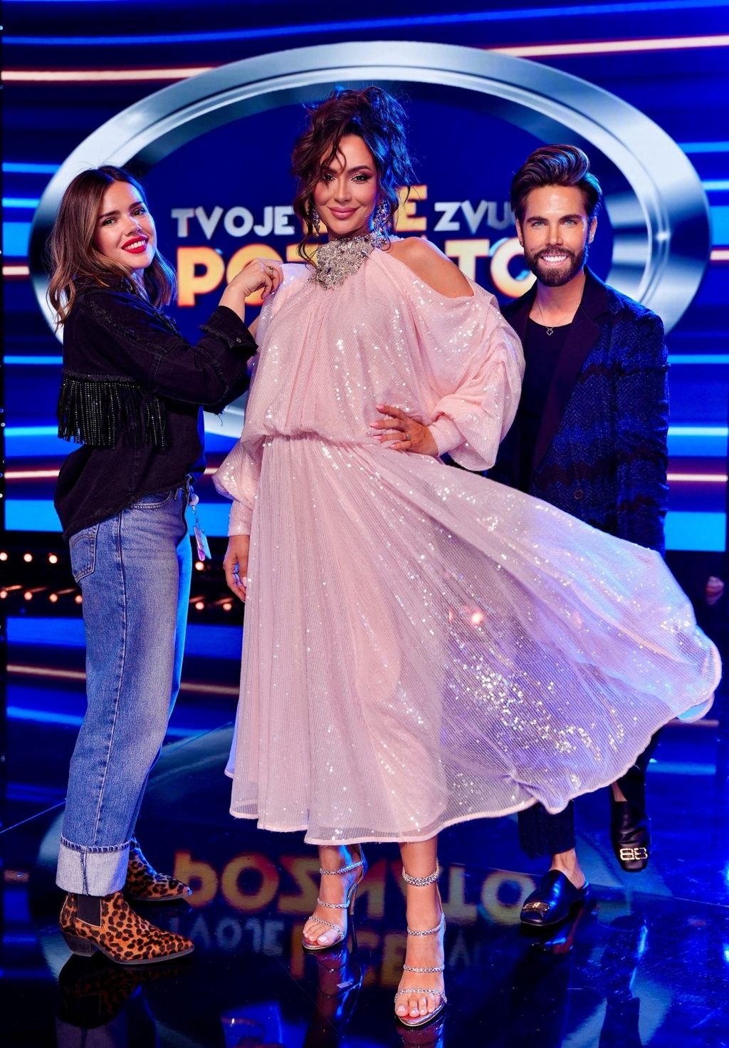 Martina Stjepanović Meter s kreatoricom haljine, Dorom Šintić, i Markom Grubnićem