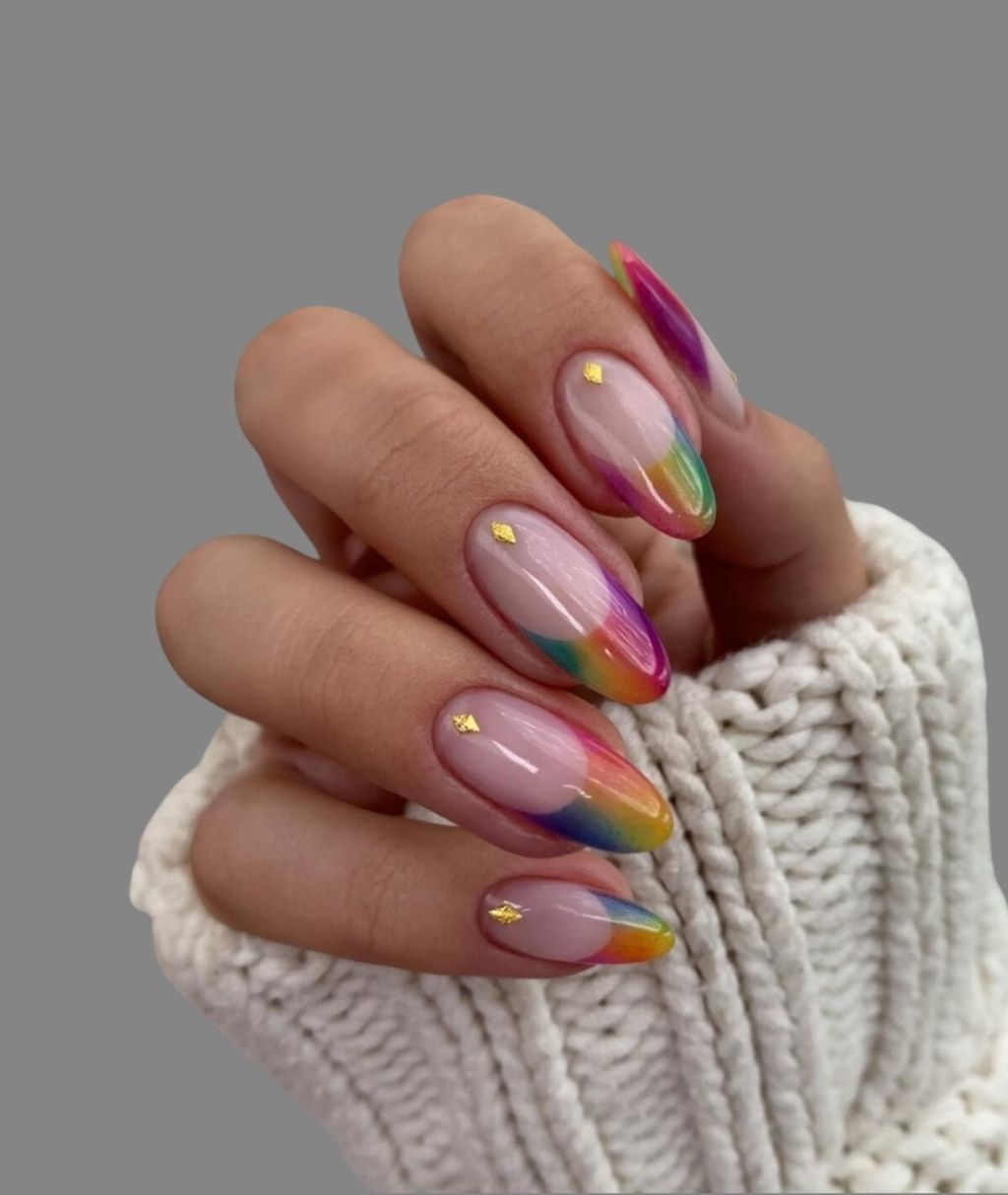 Francuska manikura u bojama