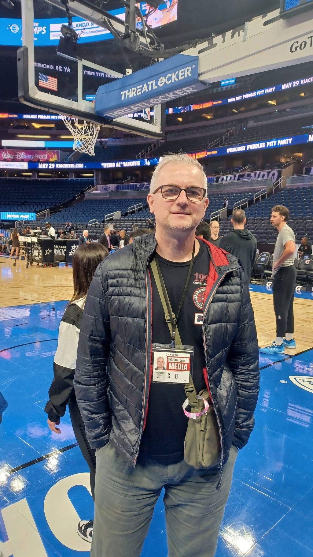 Ivica Medo na NBA utakmici Orlando Magica i Atlante Hawks u Orlandu