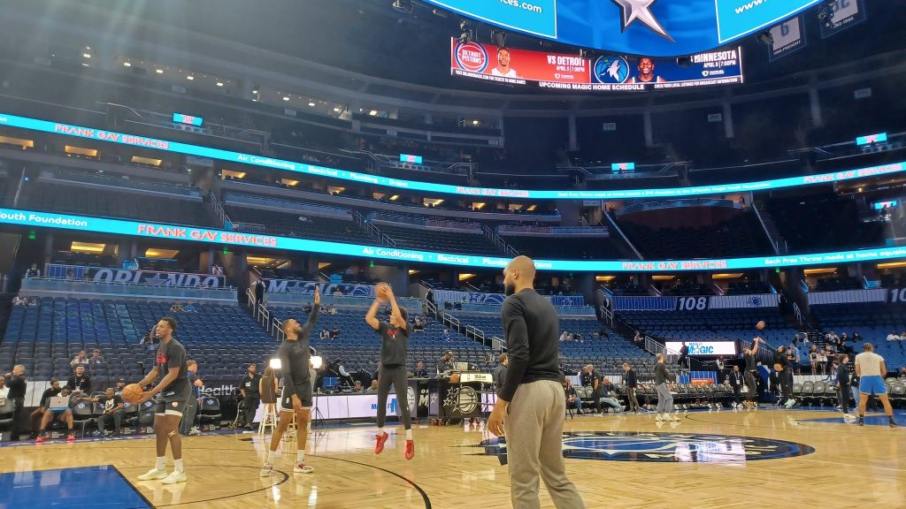 Ivica Medo na NBA utakmici Orlando Magica i Atlante Hawks u Orlandu