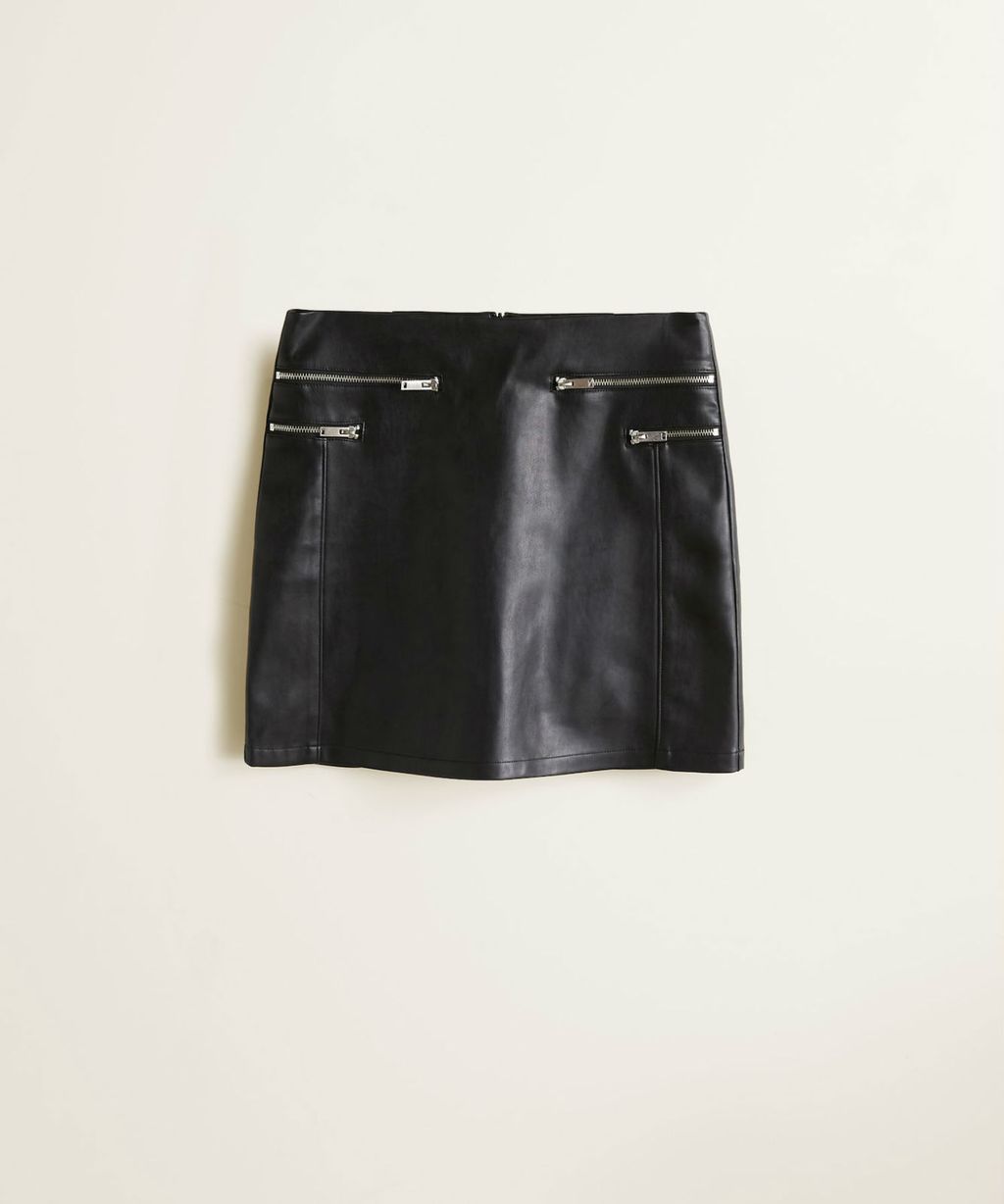 Mango, mini suknja sa zatvaračima od lažne kože, 199,90 kn