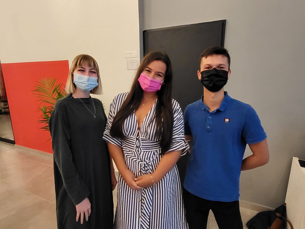 Laura Širok, Barbara Vukas i Dominik Stier