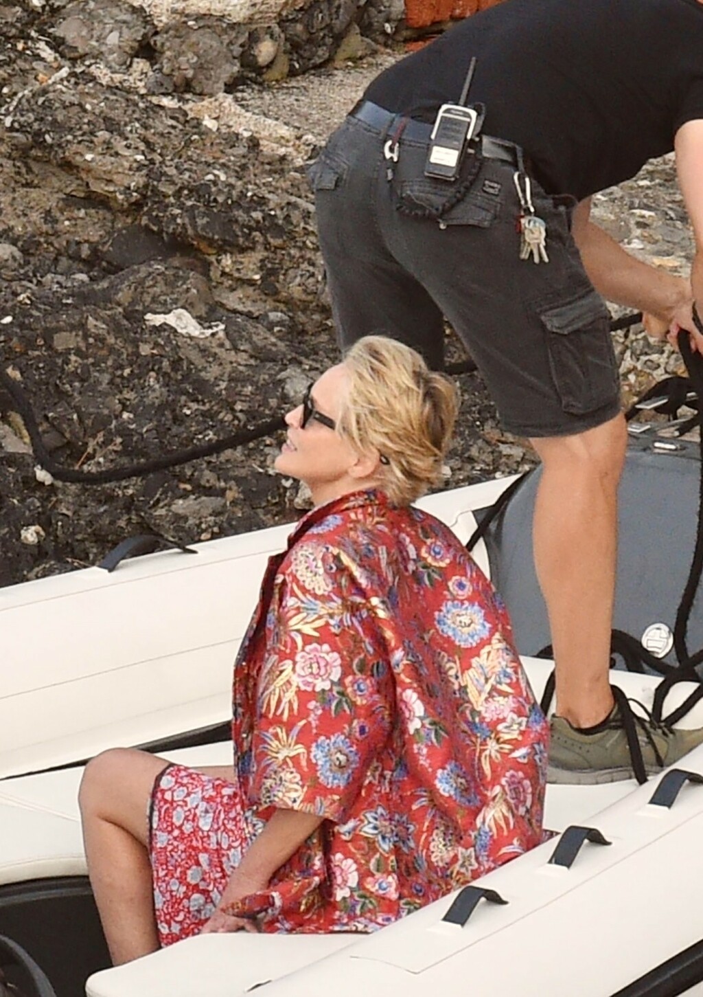 Sharon Stone u jakni modne kuće Dolce & Gabbana tijekom boravka u Italiji