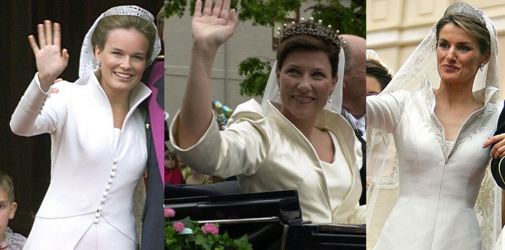 Belgijska kraljica, norveška princeza i španjolska kraljica odabrale su vjenčanice s istaknutim ovratnikom