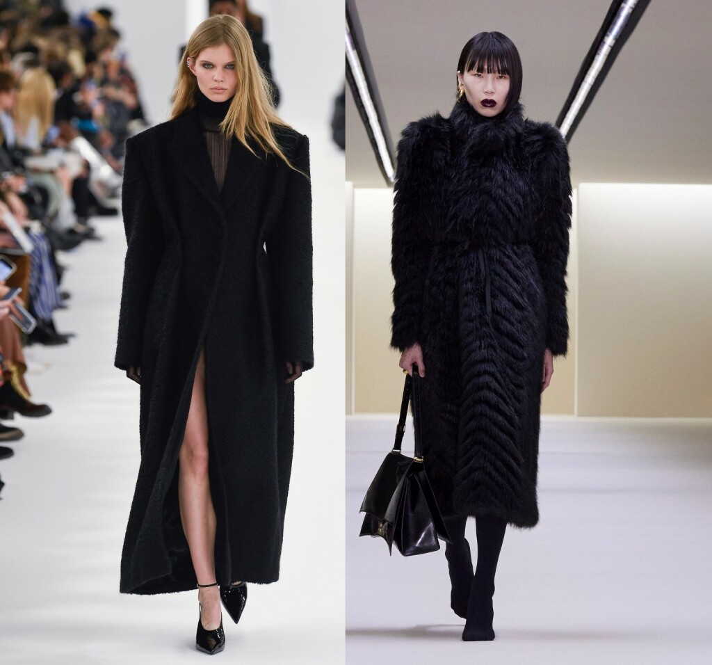 Ove jeseni nosit će se dugi crni kaputi, potvrđuje to i Givenchy i Balenciaga