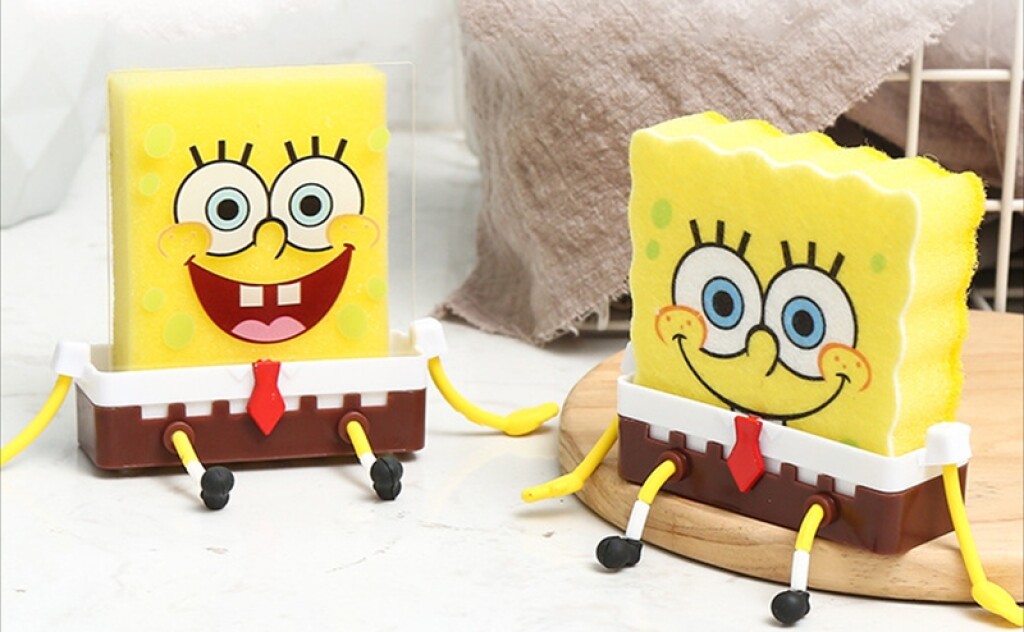 Kuhinjska spužva u obliku Spužva Boba