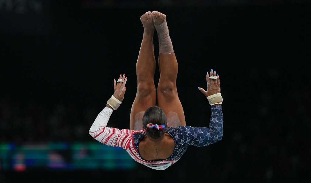 Američka gimnastičarka Jordan Chiles na Olimpijskim igrama u Parizu 2024. - 4