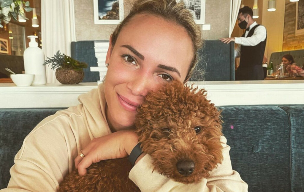 Donna Vekić sa svojim psom Malijem