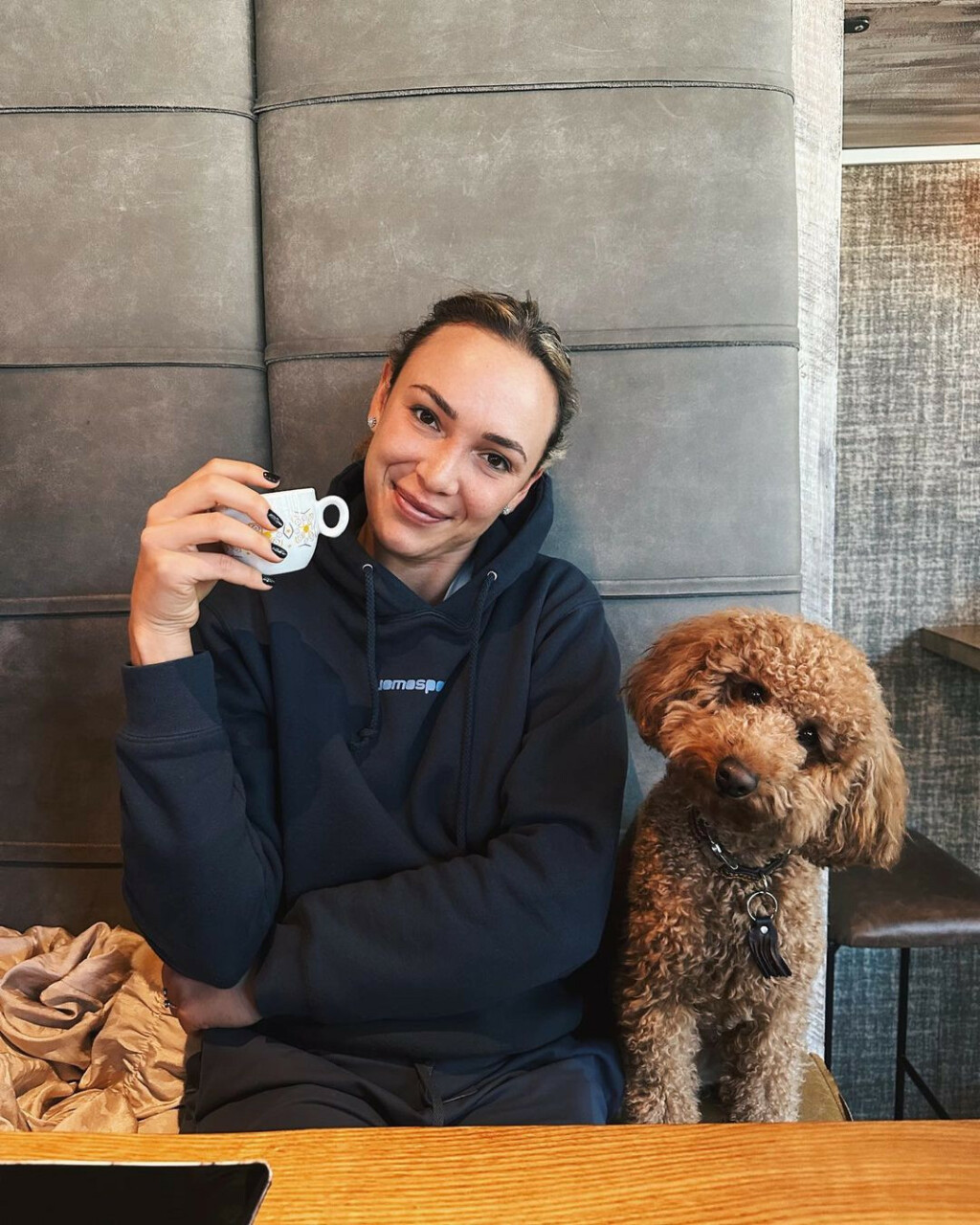 Donna Vekić sa svojim psom Malijem