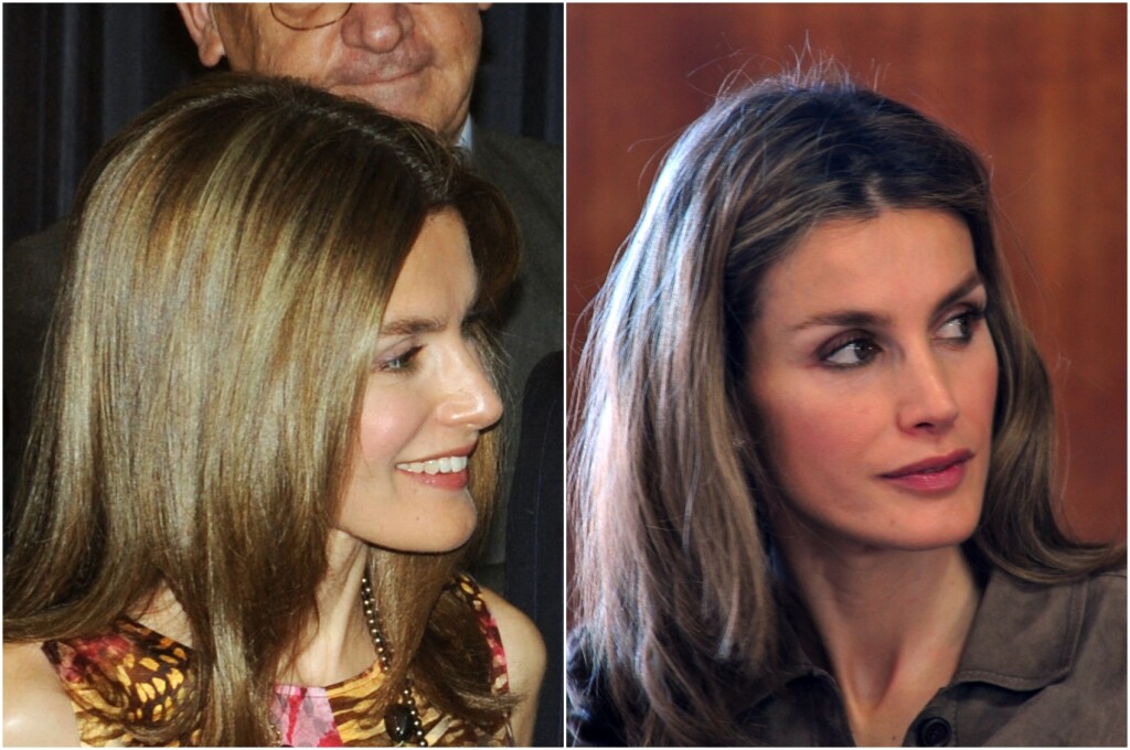 Kraljica Letizia 2009. i 2011. nakon navodne druge korekcije nosa