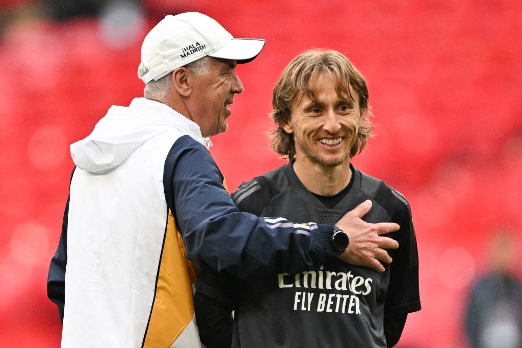 Carlo Ancelotti i Luka Modrić