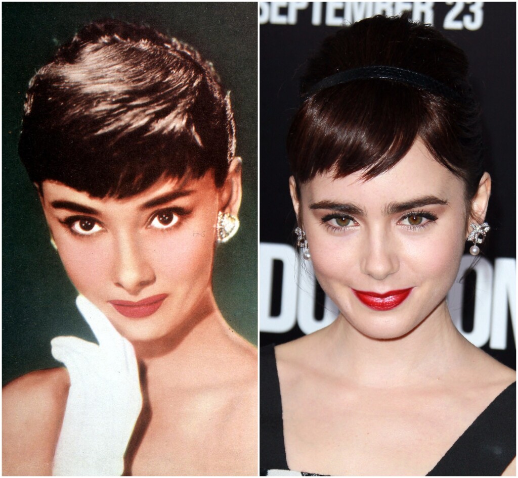 Audrey Hepburn i Lily Collins