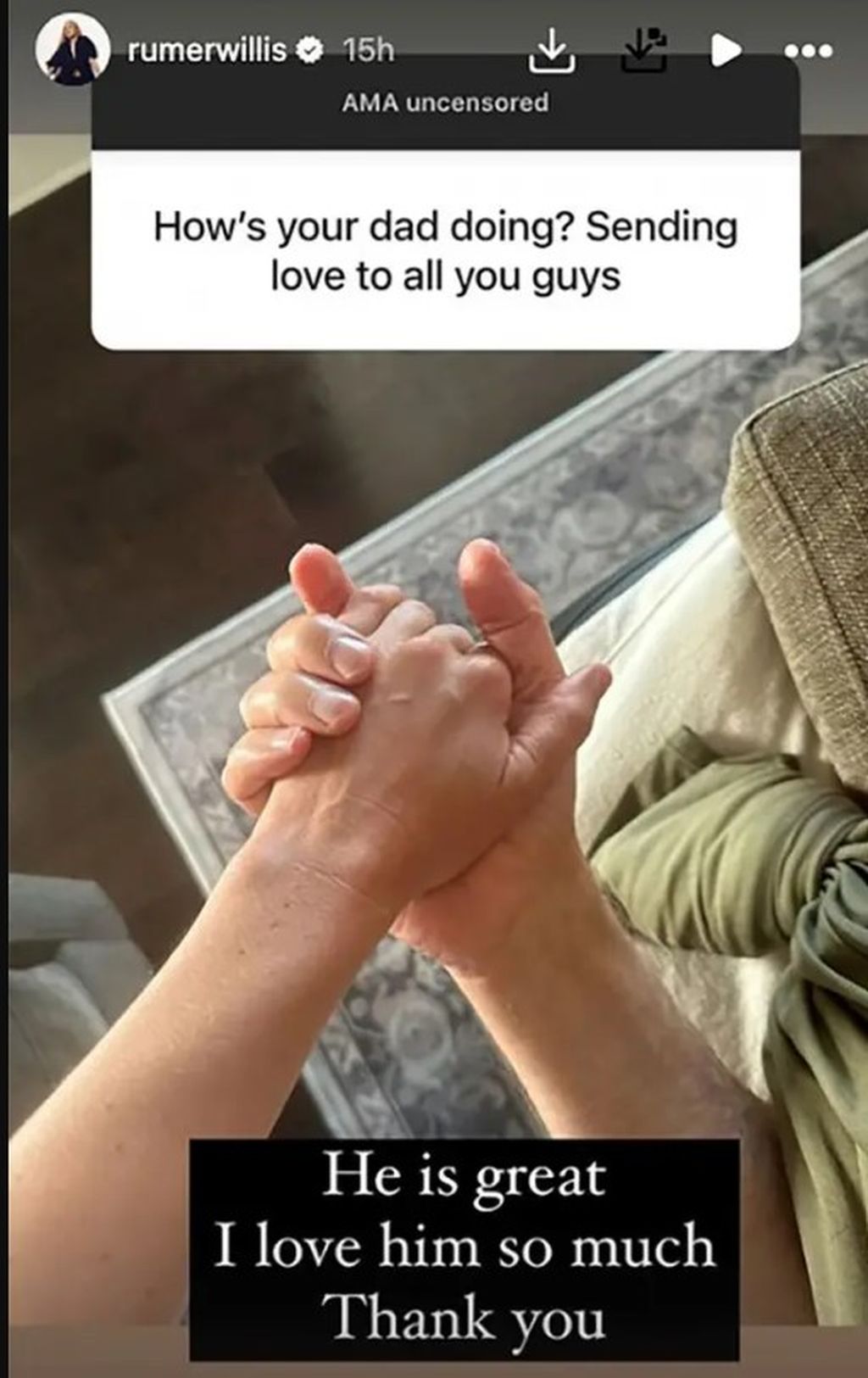 Rumer i Bruce Willis