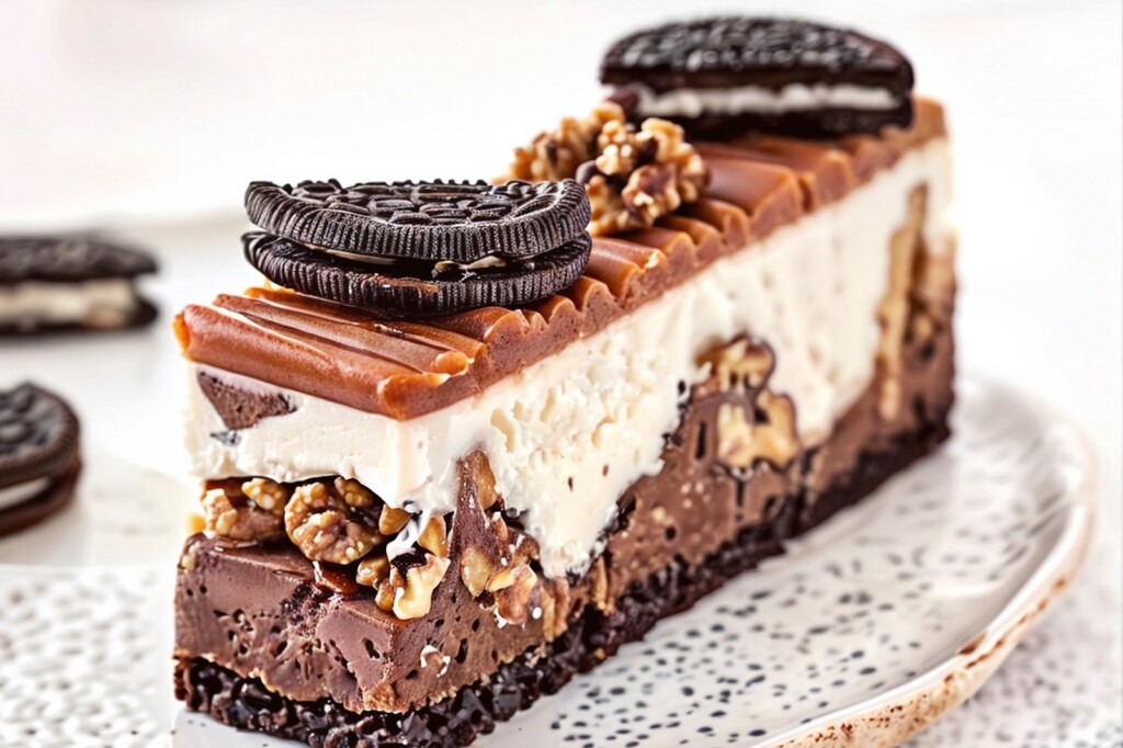 Oreo cheesecakle s čokoladom i orasima