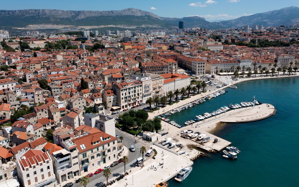 Split iz zraka, ilustracija