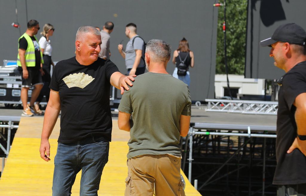 Pripreme za koncert Thompsona u Sinju - 47