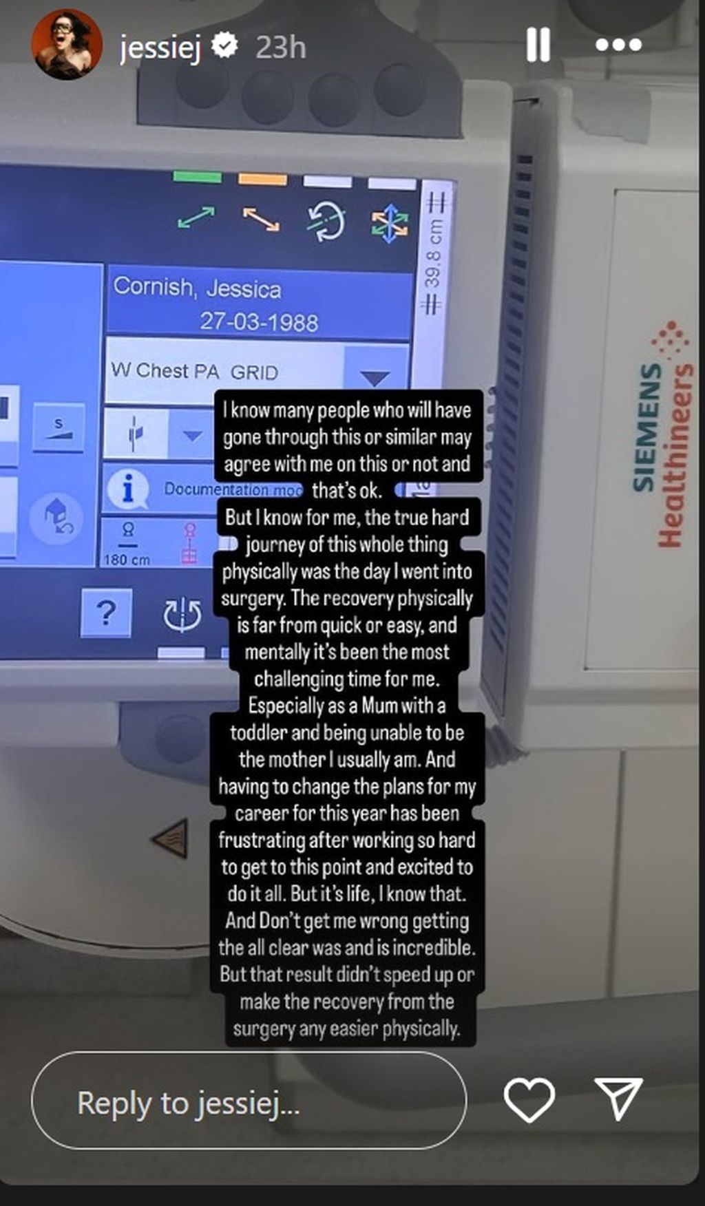 Jessie J na Instagramu - 2