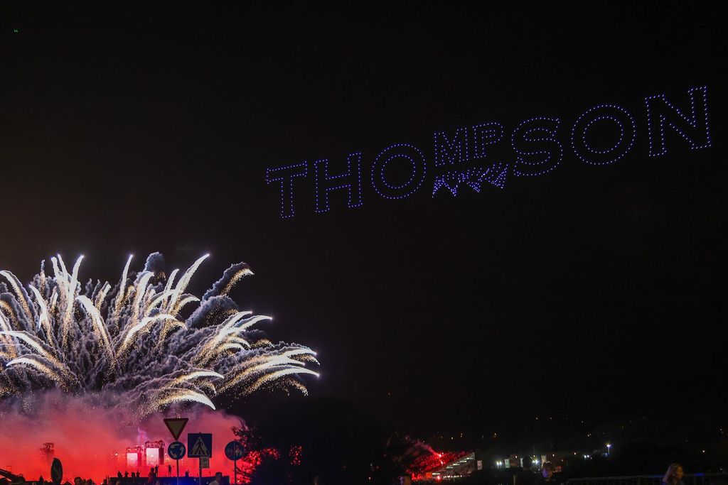 Dron show na koncertu Thompsona u Sinju - 3
