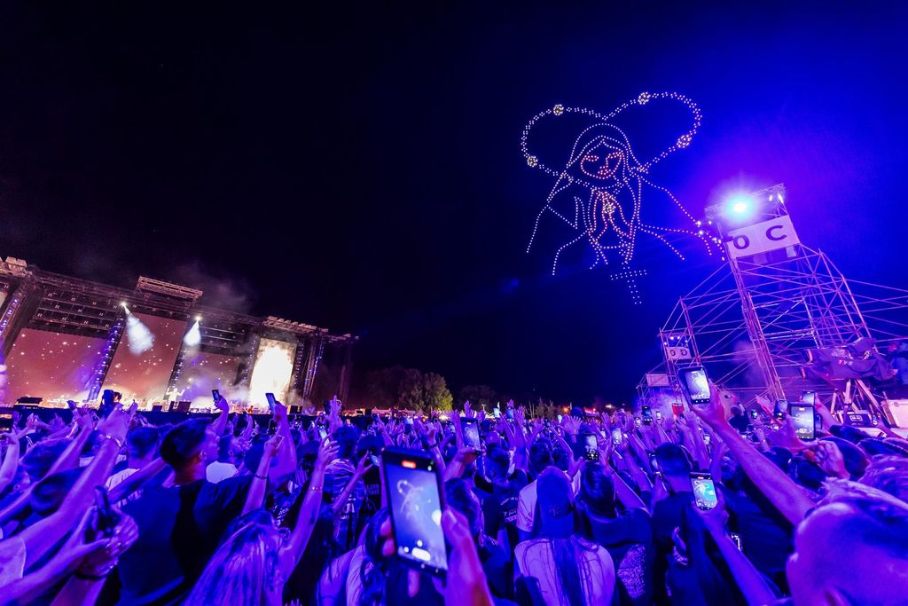 Dron show na koncertu Thompsona u Sinju - 8