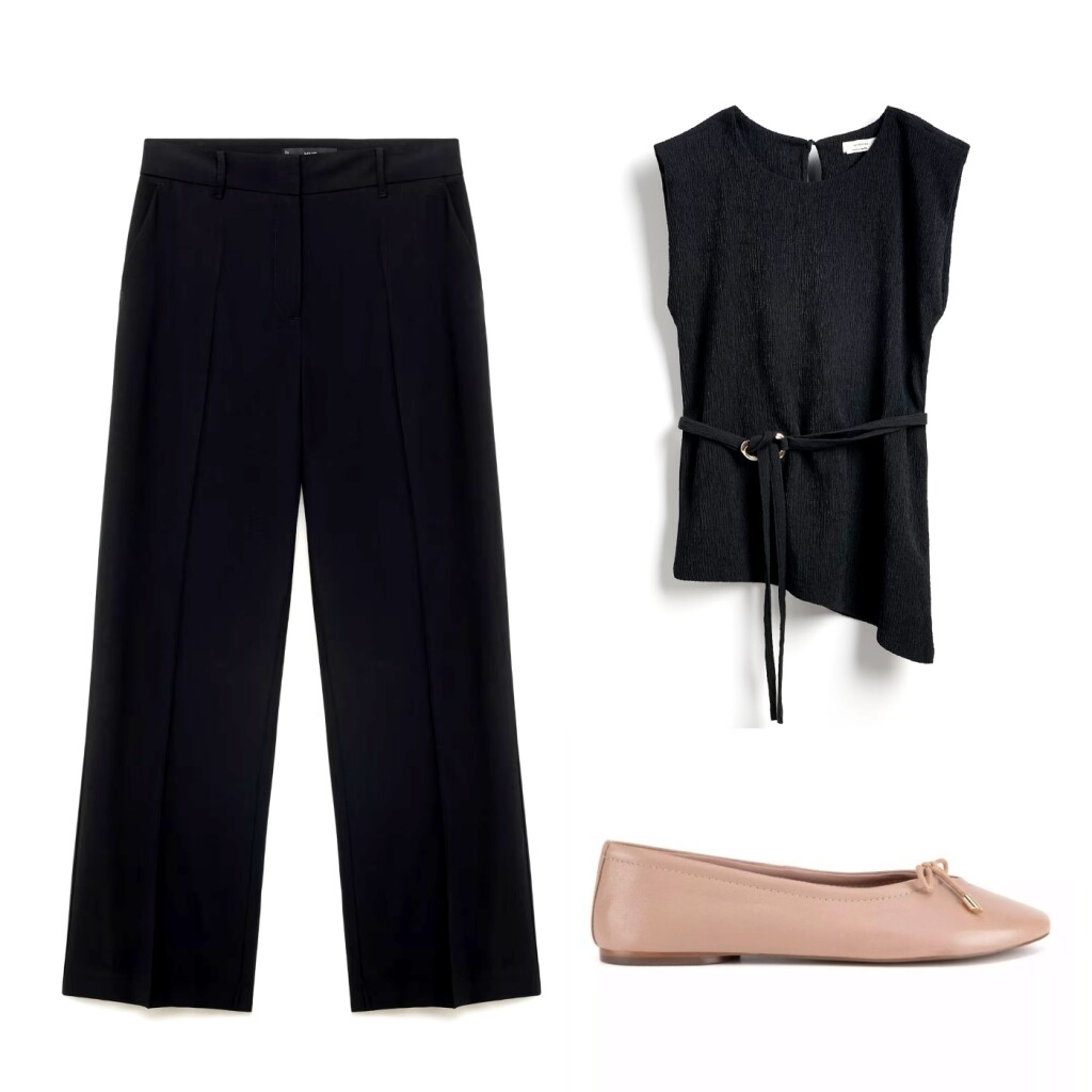 Klasične hlače u kombinaciji složenoj metodom 3-3-3