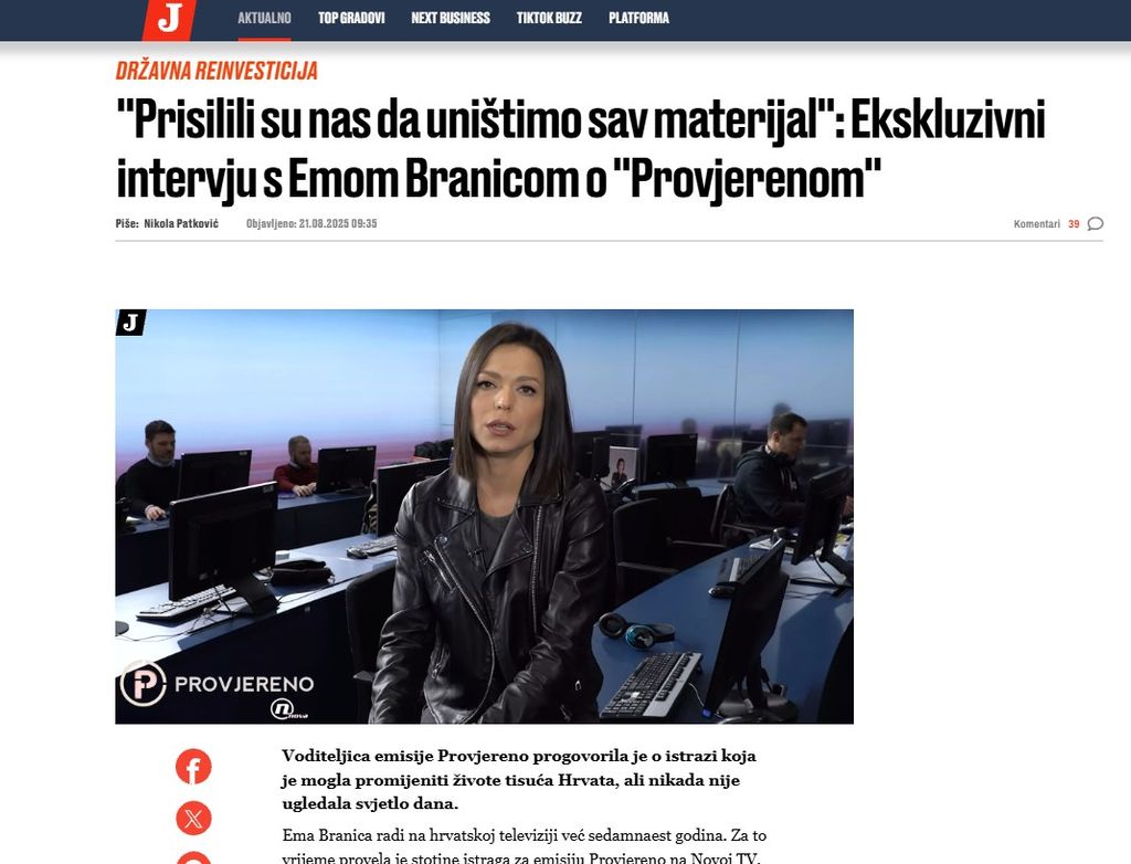 Lažni intervju s Emom Branicom
