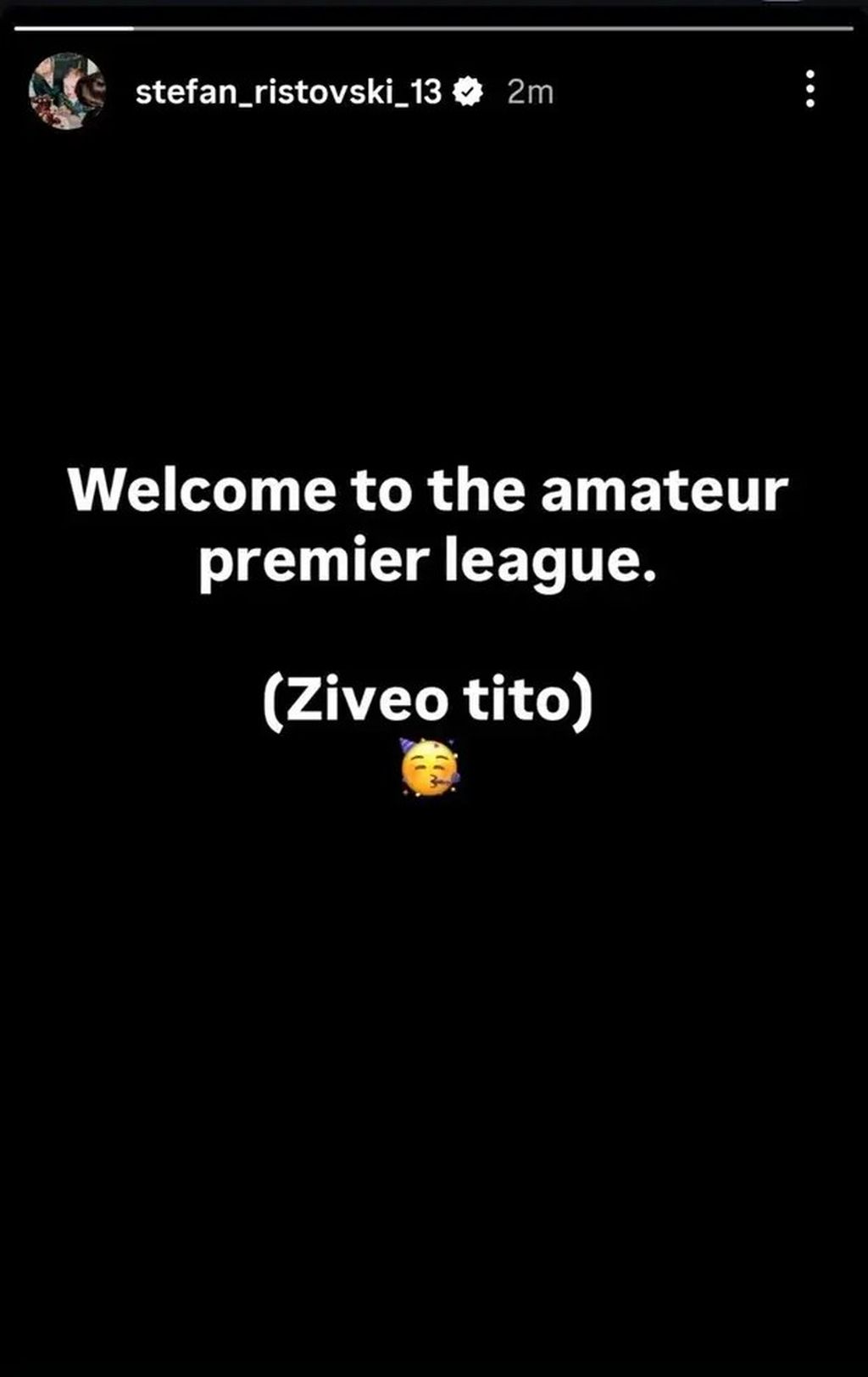 Objava Stefana Ristovskog