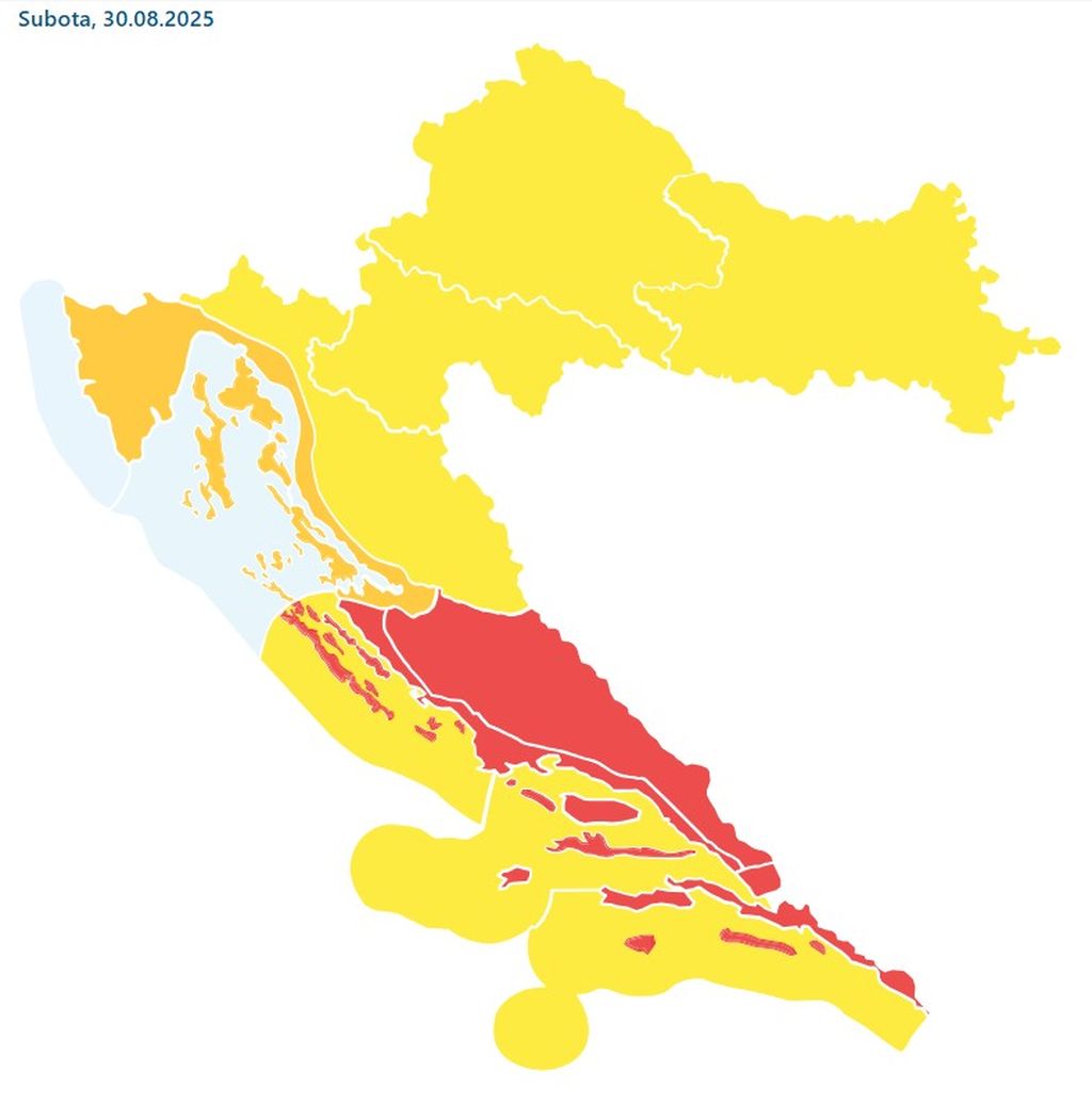 Nevrijeme u okolici Splita, ilustracija
