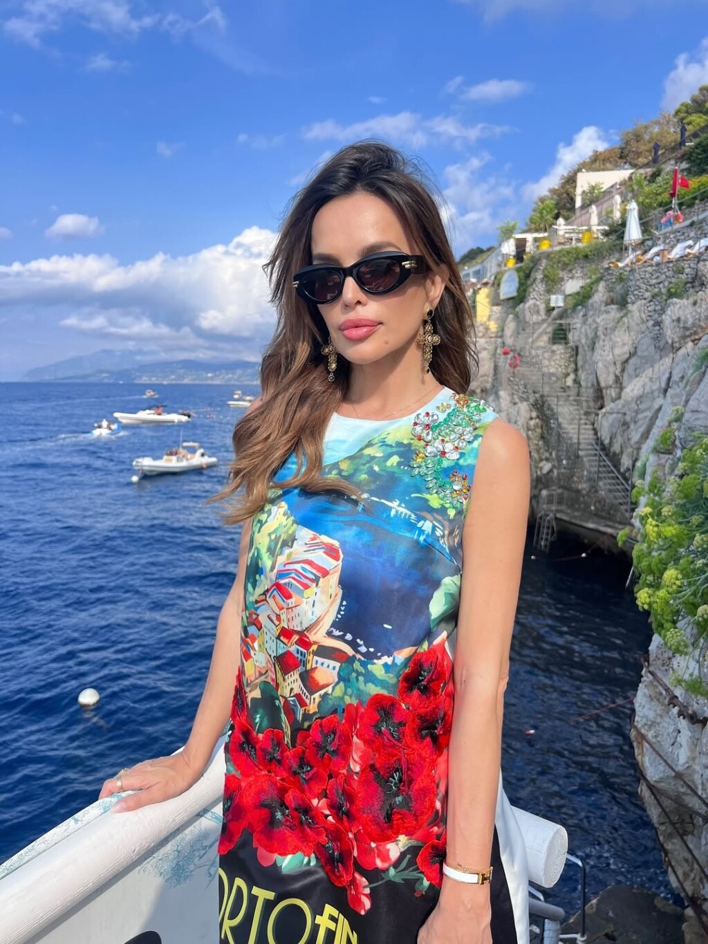 Severina u haljini s motivima Portofina