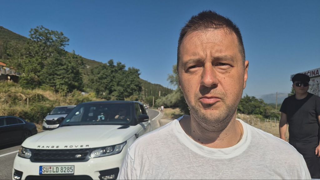 Zastoj prema granici s Crnom Gorom