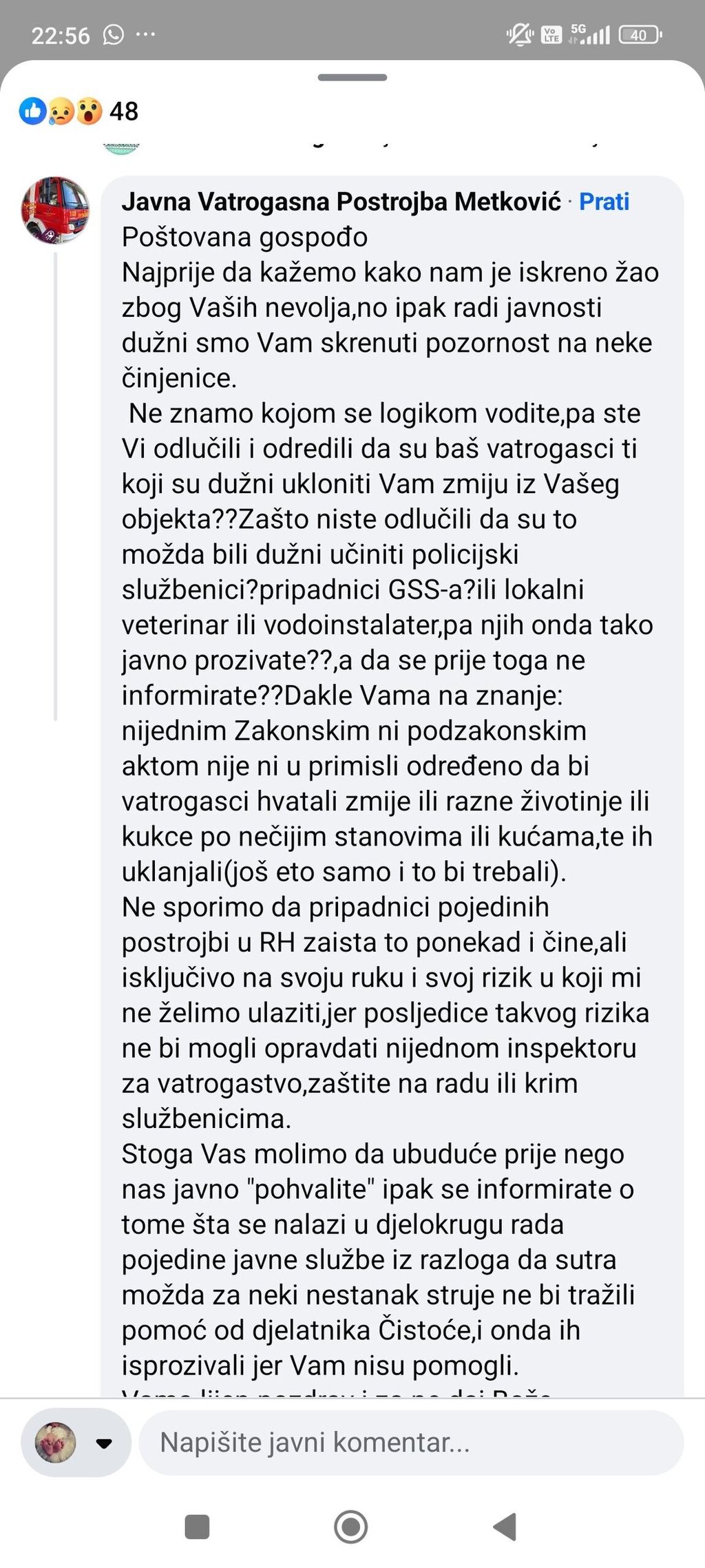 JVP Metković i poskok u kući