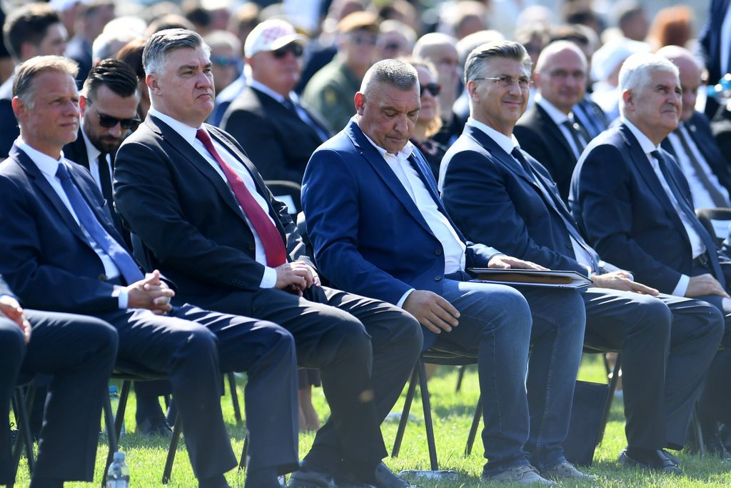 Milanović i Plenković na proslavi u Kninu - 6