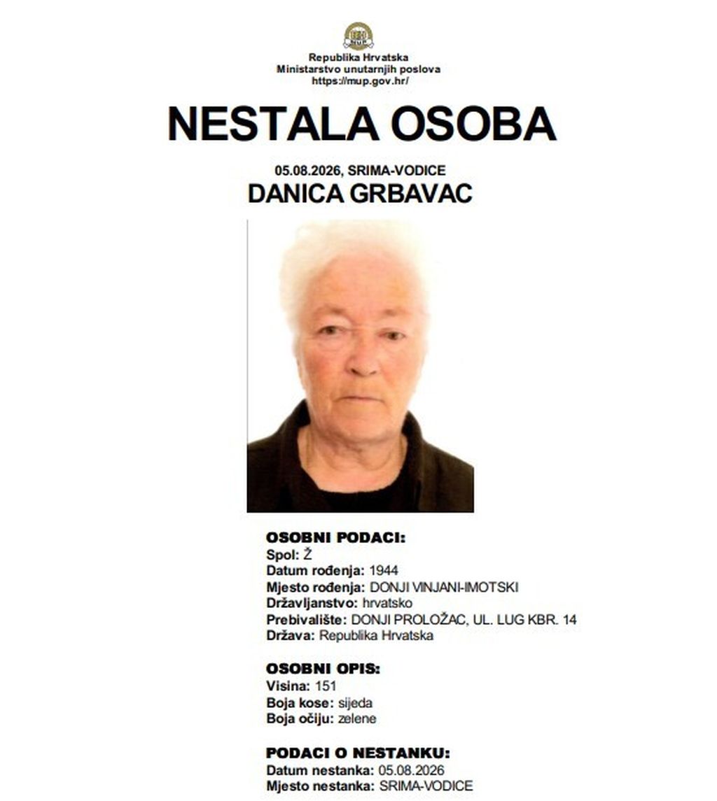 Nestala Danica Grbavac