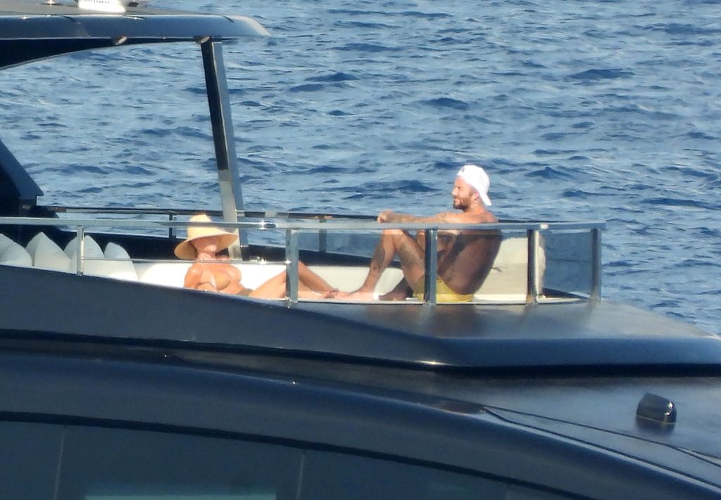 Victoria i David Beckham na jahti