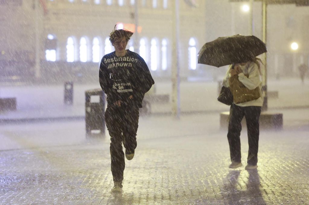 Pljusak u Zagrebu