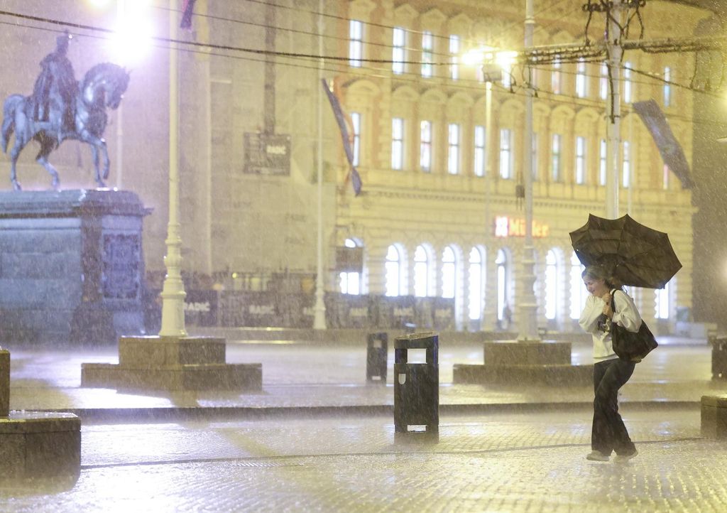 Pljusak u Zagrebu