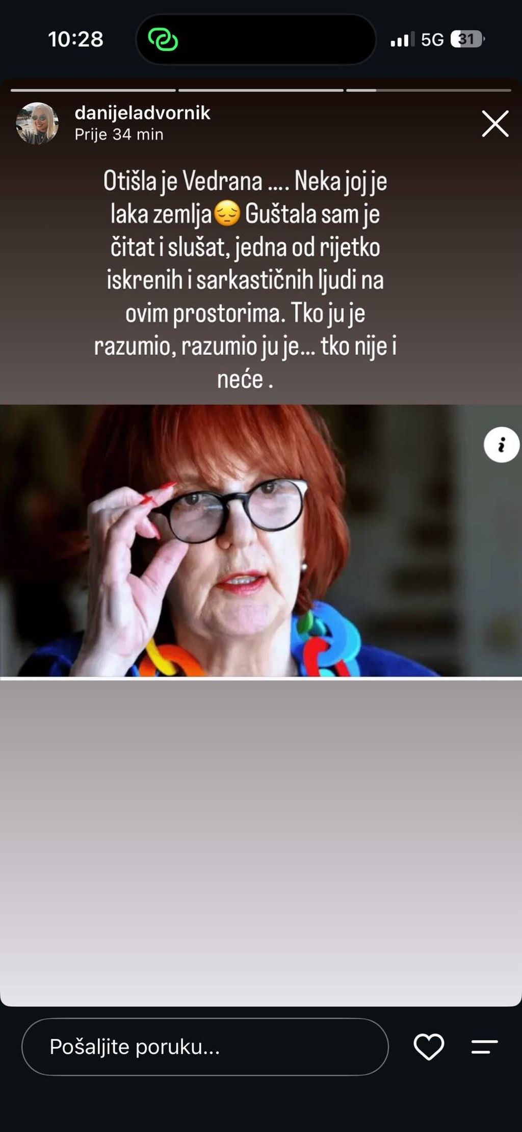 Danijela Dvornik o Vedrani Rudan
