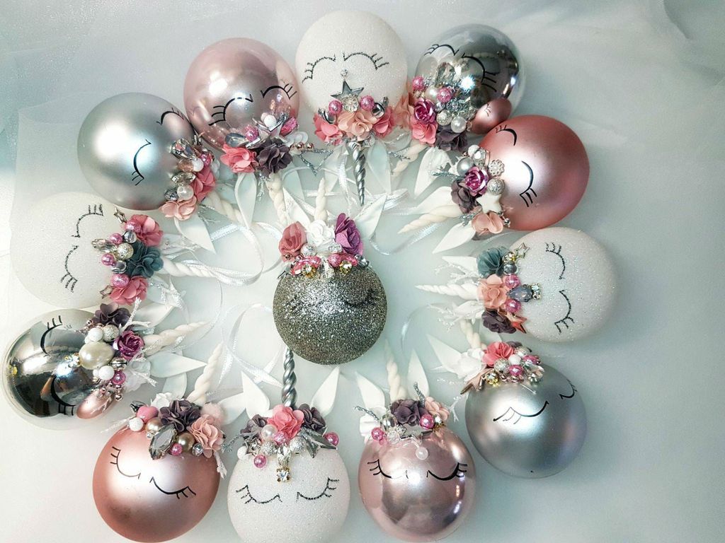 Kuglice za bor u obliku jednoroga