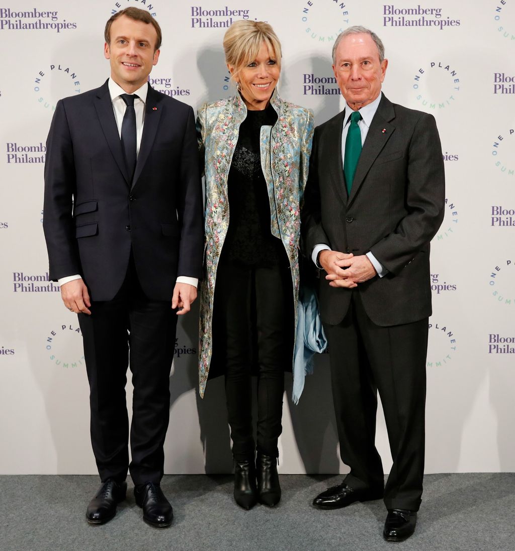 Brigitte i Emmanuel na večeri s Michaelom Bloombergom