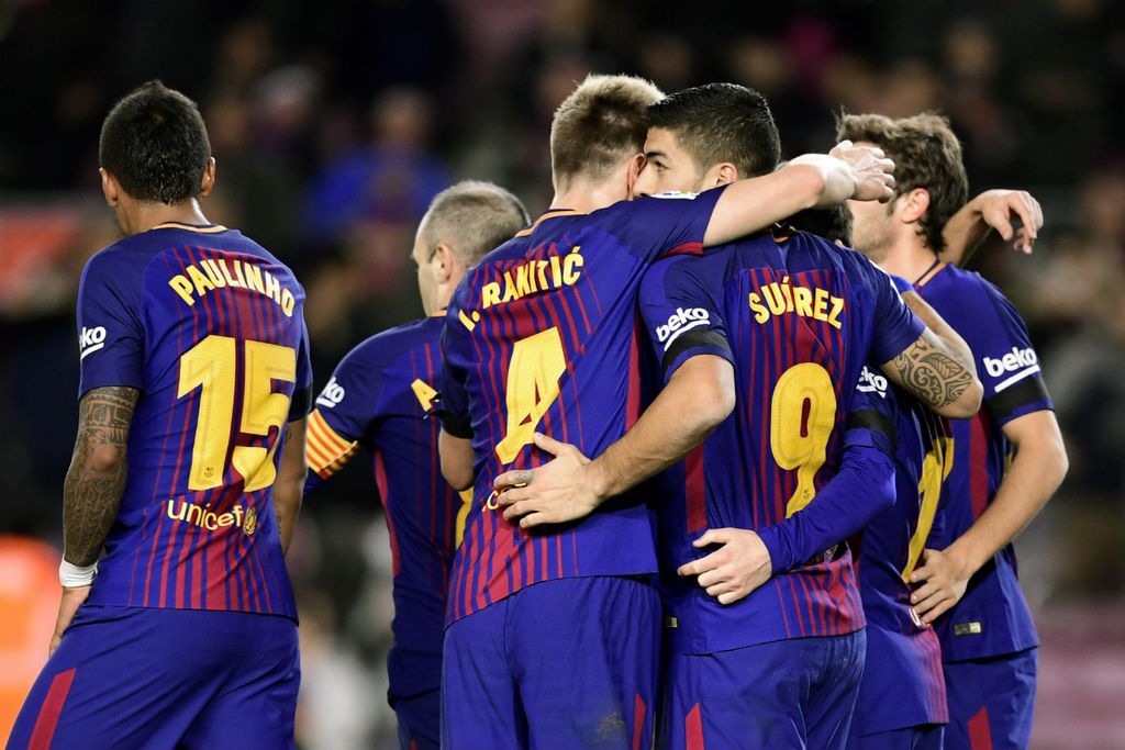 Slavlje Barcelone (Foto: AFP)